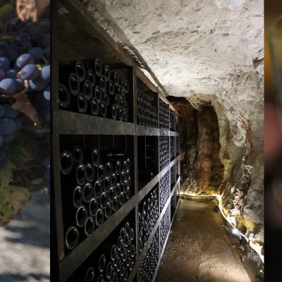 Atelier assemblage Côtes du Vivarais à l'Aven d'Orgnac, 50 m sous terre !