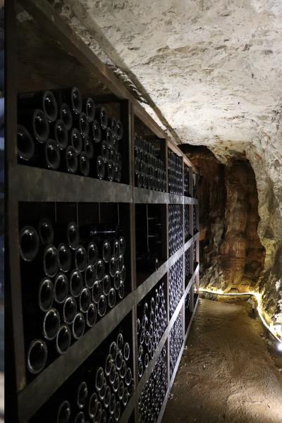 Atelier assemblage Côtes du Vivarais à l'Aven d'Orgnac, 50 m sous terre !