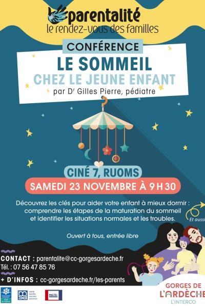 conférence "Le sommeil chez le jeune enfant"